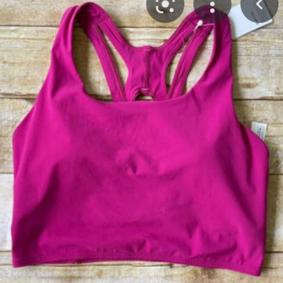 lululemon athletica Other - LULULEMON Stash it Bra RIPENED RASPBERRY NWT Sports Bra Crop Tank Look 8
